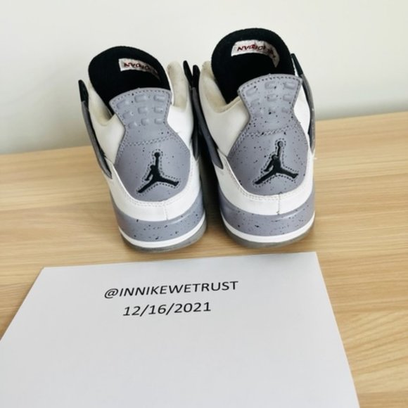 SOLD** - NIKE AIR JORDAN IV 4 WHITE CEMENT 6.5Y GS - Picture 4 of 10